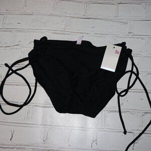 🖤 NWT SO Tie‑Side Bikini Bottoms · Size Large